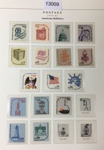 MOMEN: US STAMPS  1975-1981 MINT OG NH COLLECTION LOT #13009