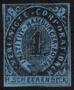 1860's, Germany Hamburg Local / Private stamp, MNG