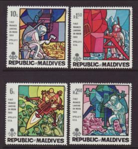 Maldive Islands 298-301 Space MNH VF