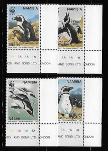 Namibia 1997 WWF Jackass Penguins MNH A662