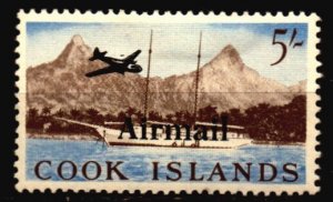 Cook Islands Unused Hinged Scott C7 w/pencil marks on back