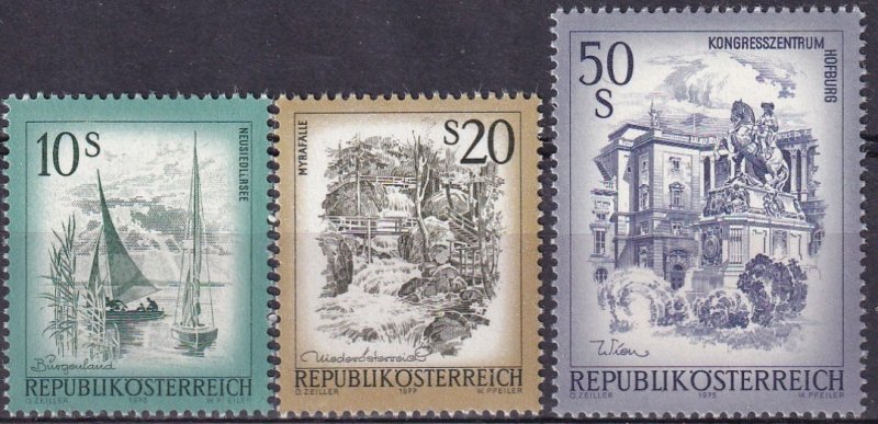Austria #972, 975-6  MNH CV $18.10 (Z3040)
