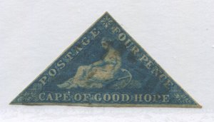 1863 Cape of Good Hope 4d lightly used