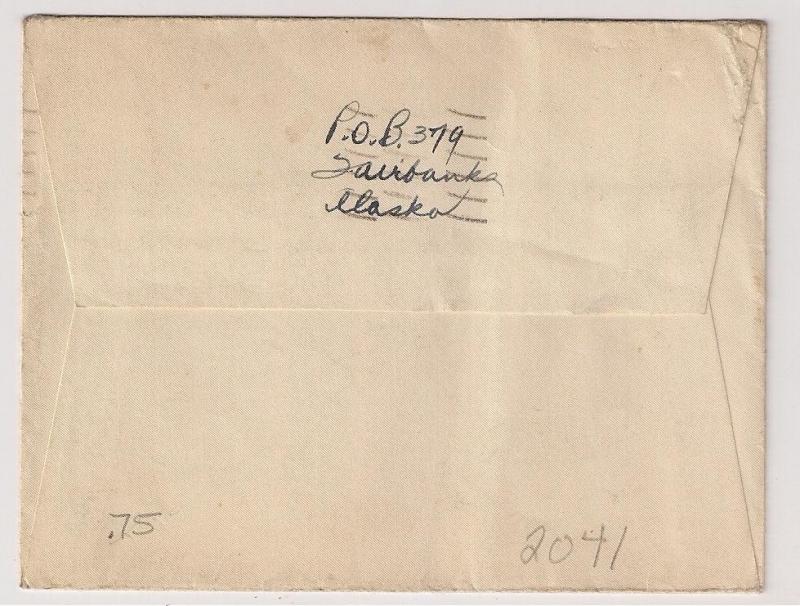 3c Defense #901 used Fairbanks Alaska Dec 17 1941 sm cover