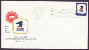 1396 Postal Service Emblem cacheted FDC