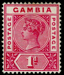 GAMBIA SG38, 1d carmine, M MINT.