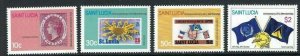 St. Lucia 1981 - UPU Membership 1st Anniversary Sg 606-609, Scott 568-71 - MNH