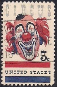 1309 5 cent American Circus (Clown) VF used