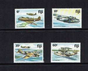 Fiji: 1981, World War II Aircraft, MNH set.