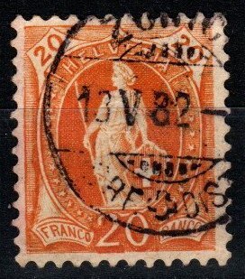 Switzerland #82 F-VF Used  CV $7.75 (X1413)