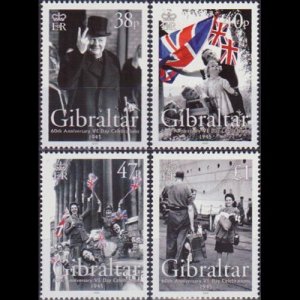 GIBRALTAR 2005 - Scott# 1014-7 WWII VE Day Set of 4 NH