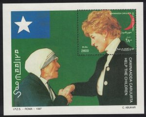 Somalia Princess Diana Mother Theresa MS 1998 MNH MI#Block 45