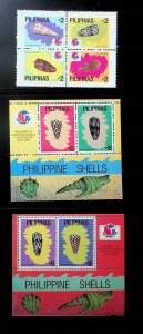 Philippines Sc 2313-15 NH SET+2S/S OF 1994 - SEA LIFE - (AS24)