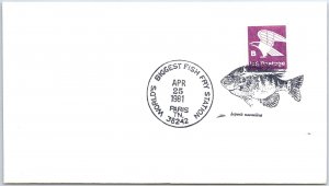 US SPECIAL POSTMARK EVENT COVER WORLD'S BIGGEST FISH FRY AT PARIS TENNESSEE (b)