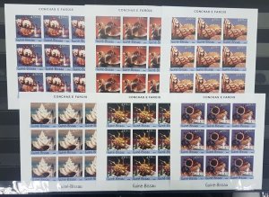 B0117 Imperf 2004 Guinea-Bissau Seashells Lighthouses Marine Life 9Set Mnh