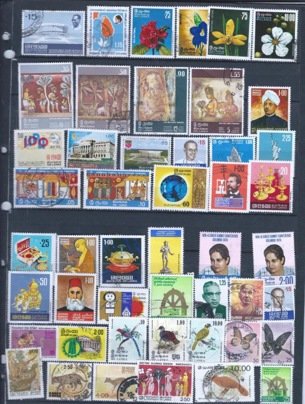 CEYLON 48 STAMPS USED STARTS AT A LOW PRICE!