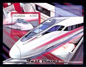 [61461] Uganda 2012  Railway Train Eisenbahn Chermin De Fer Souvenir Sheet MNH