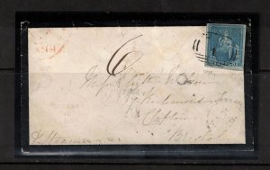Barbados #2a (SG #3) Very Fine Used On Small Mourning Cover To Bristol England