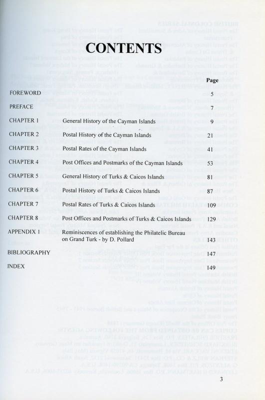 THE POSTAL HISTORY OF THE CAYMAN AND TURKS & CAICOS ISLANDS BY EDWARD B. PROUD