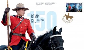 RCMP = ROYAL CANADIAN MOUNTED POLICE = Uniform, Horse, Military, FDC Canada 2023