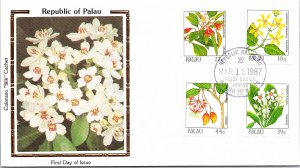 Palau, Worldwide First Day Cover, Flowers