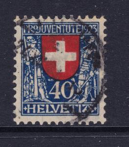 Switzerland a used 40c Pro Juventute from 1923