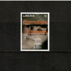 Liberia 1997 - UNESCO Children of Chernobyl - Single Stamp - Scott #1273 - MNH