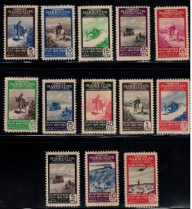 Spanish Morocco Scott 280-291, E11 MH* complete UPU stamp set