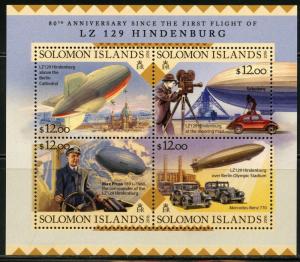 SOLOMON ISLANDS  2016 80th ANNIVERSARY OF THE HINDENBERG DISASTER LZ129  SHT  NH