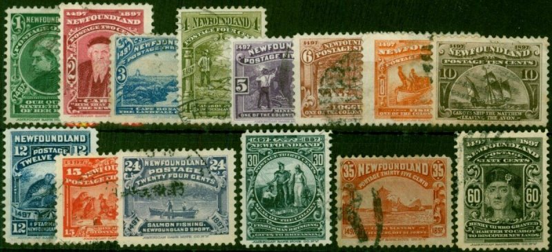 Newfoundland 1897 Set of 14 SG66-79 Good Used