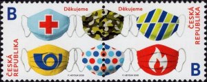 Czech Republic 2020 MNH Stamps Scott 3834 Covid-19 Virus Medicine Health