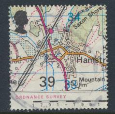 Great Britain SG 1581    poor Used parcel creases   - Ordnance Survey