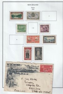 New Zealand 1880s/1940s M&U Collection on Pages (Aprx 70+Items) Goy3865