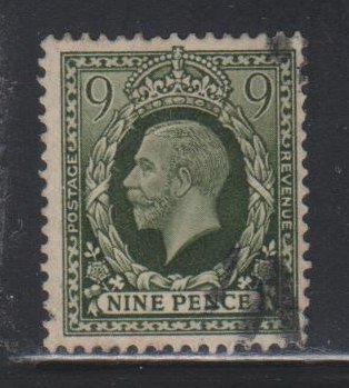 Great Britain,  King George V,  9p  (SC# 218) Used
