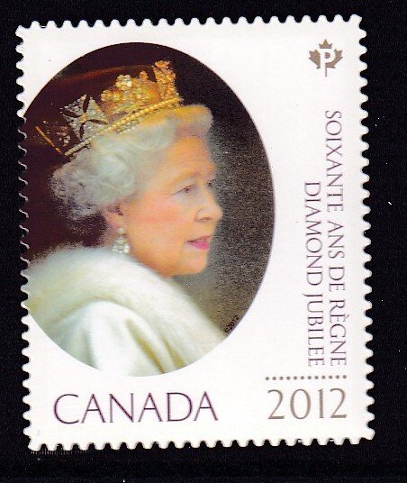 Canada 2012 , Queen Elizabeth II Diamond Jubilee  MNH  Die Cut    # 2519i