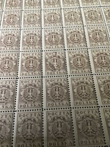 Poland 1919 polish eagle mint never hinged  stamps sheet seperating! Ref R28016