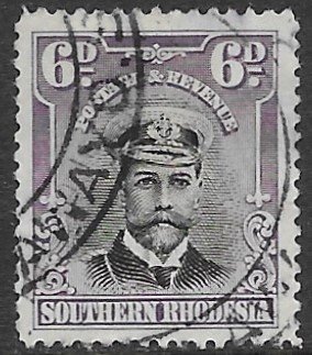 Southern Rhodesia   7  1924  6 d    fine used