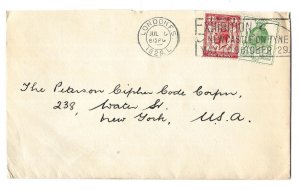 London, England to New York, N.Y. 1929 Cover Scott 205, 206; Exhibition Cancel