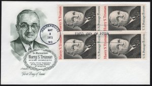 SC#1499 8¢ Harry S. Truman: Artmaster (1973) Unaddressed