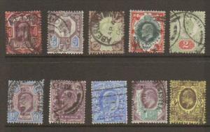 Great Britain #129-38 Used