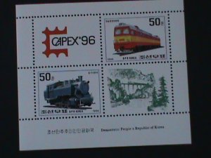 ​KOREA-SC#3551-CAPEX'96 WORLD STAMP SHOW-CANADA-CTO S/S-VF-FANCY CANCEL