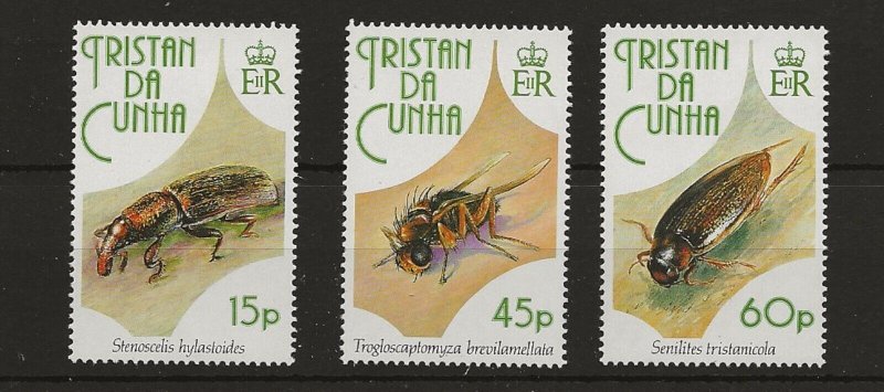 Tristan Da Cunha 1993 Insects  set of 3 sg.539-41 MNH