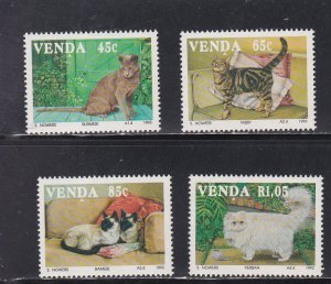 South Africa - Venda # 253-256, Domestic Cats, Mint NH, 1/2 Cat.