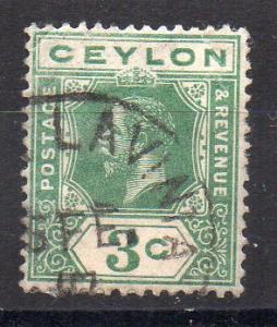 CEYLON - 1912 - GEORGE V - 3 - Used -