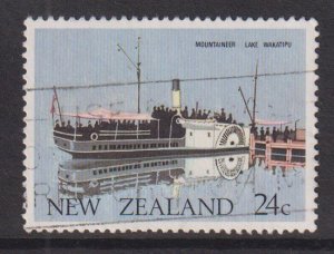 New Zealand  #795  used 1984  ferry 24c