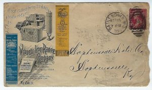 2cent WASHINGTON ON WROUGHT IRON RANGE COMPANY ADVERTISING COVER Q71