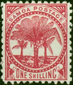 Samoa 1895 1s Rose SG63 Fine LMM