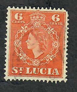 St. Lucia #162 used single