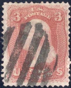 1867-1870 used 3c red Washington,  SC94