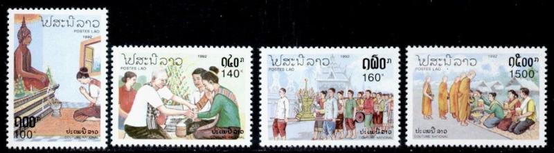 Laos 1103-6 MNH National Customs, Buddha, Monk